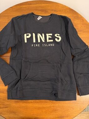 PINES Fire Island Black Graphic Pullover